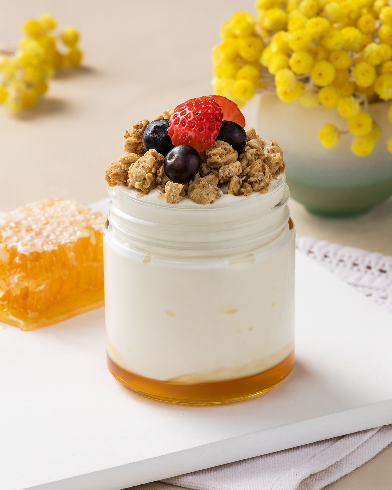 Greek Yoghurt with Granola & Wild Berries